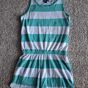 GAP Kids Green and White Sleeveless Romper New With Tags Size 12